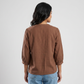 Embroidered Flared Top