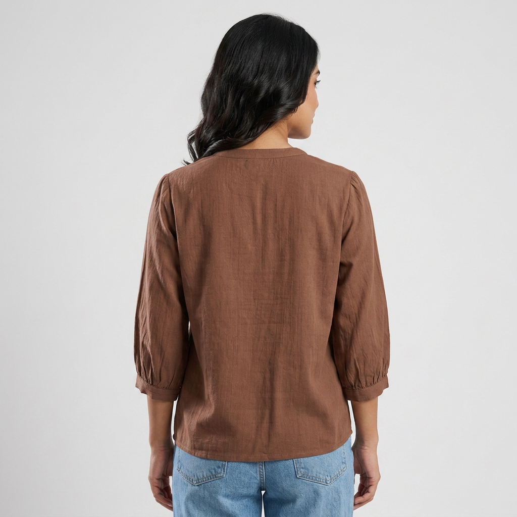 Embroidered Flared Top