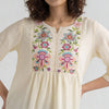 Viscose Embroidered Three-Fourth Sleeve Top