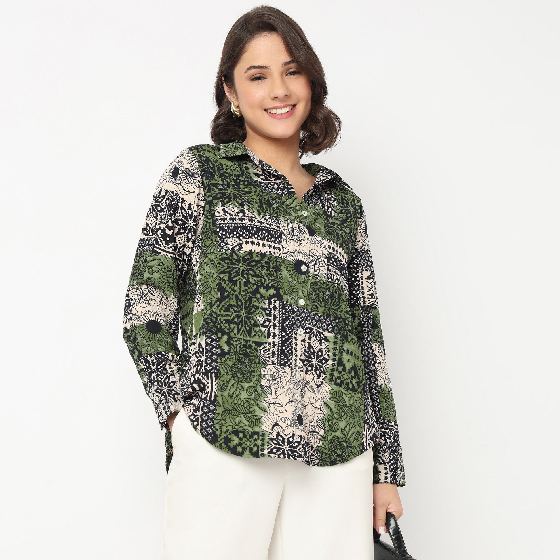 Straight Printed Shirt