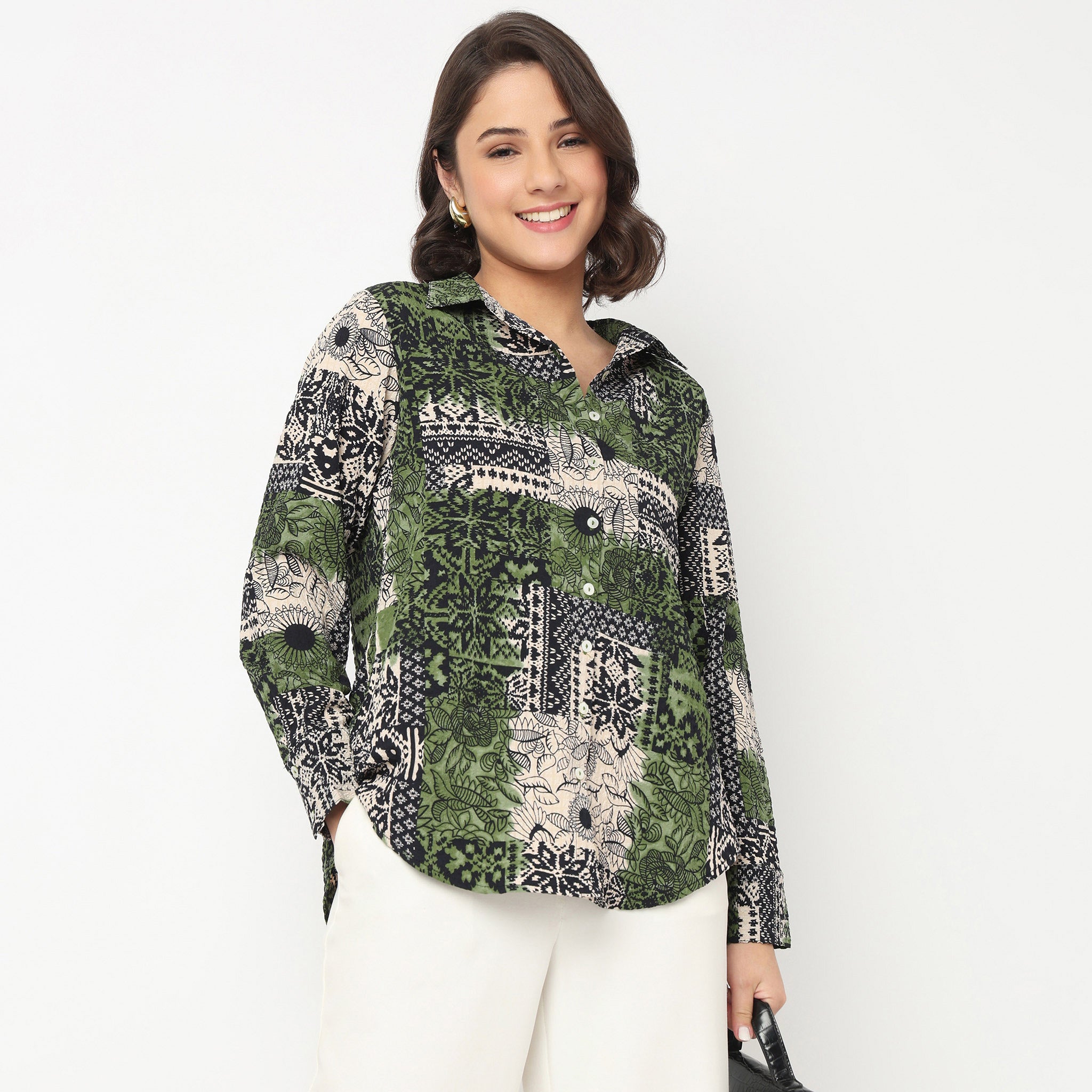 Straight Printed Shirt