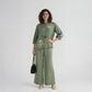 Embroidered Shirt With Waist Tie Up