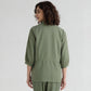 Embroidered Shirt With Waist Tie Up