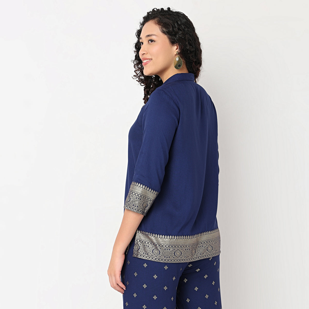 Printed Camp Collar Shirt