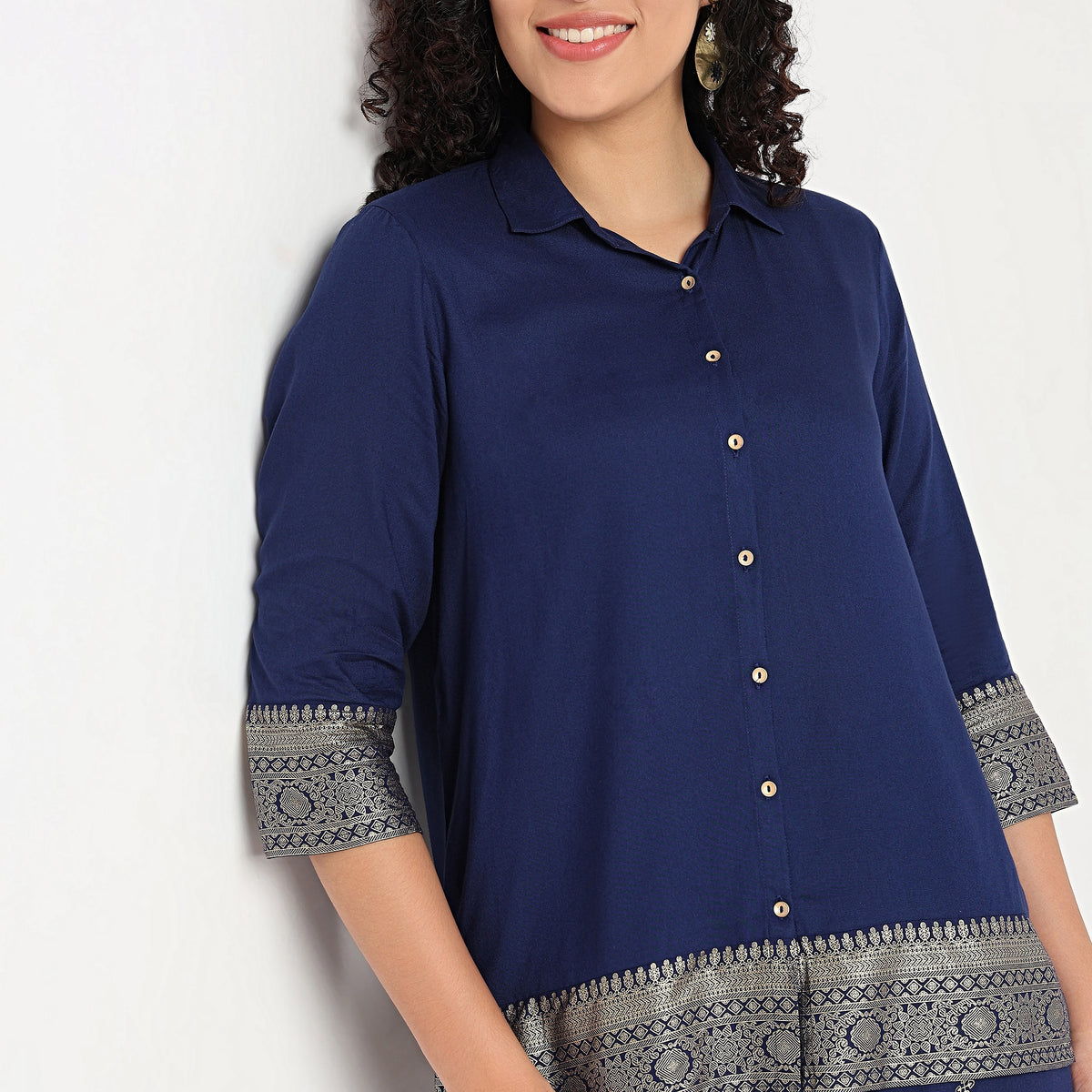 Printed Camp Collar Shirt