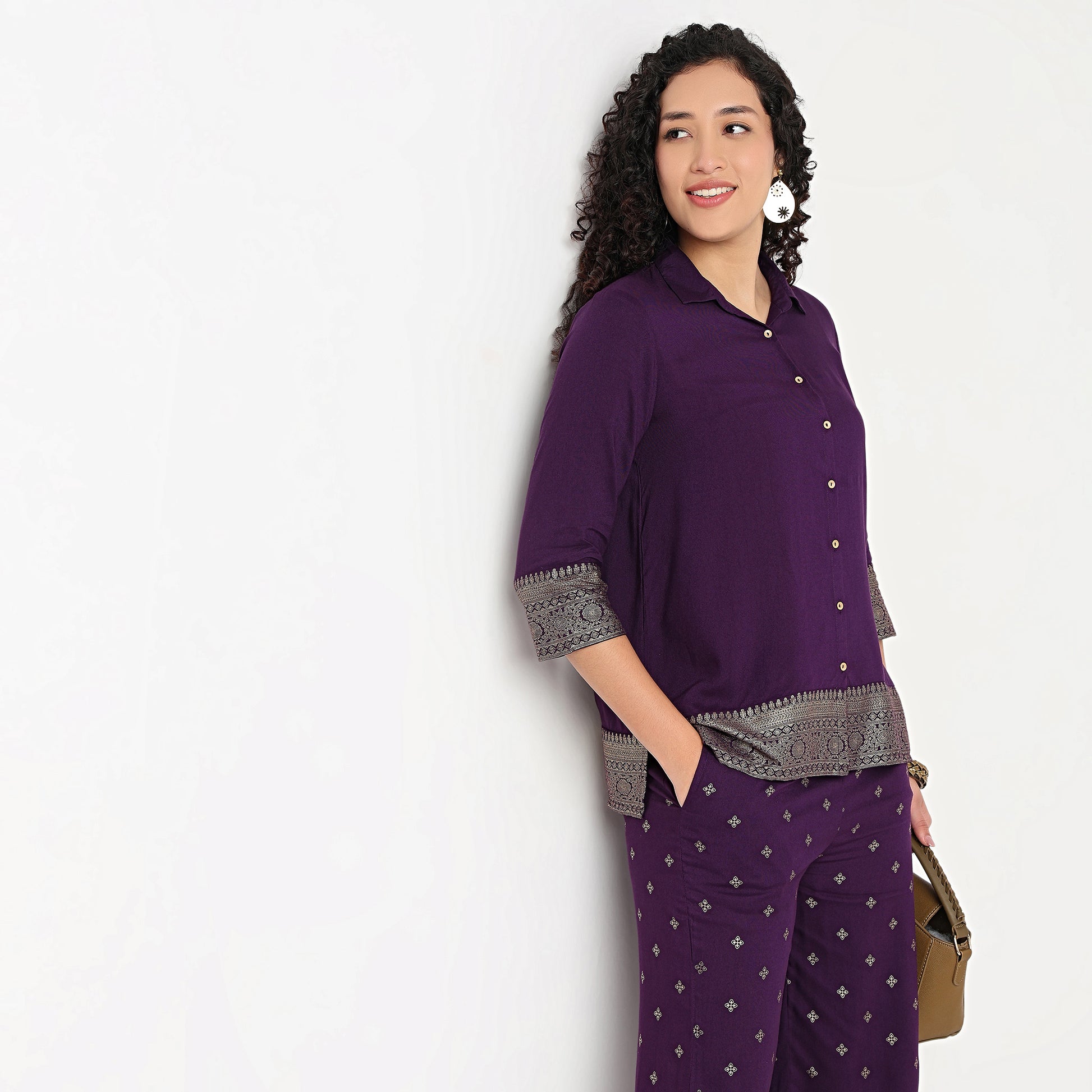 Printed Camp Collar Shirt