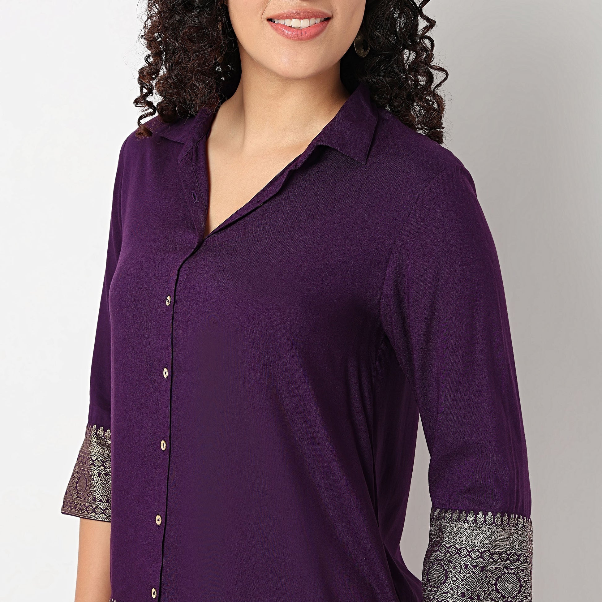 Printed Camp Collar Shirt