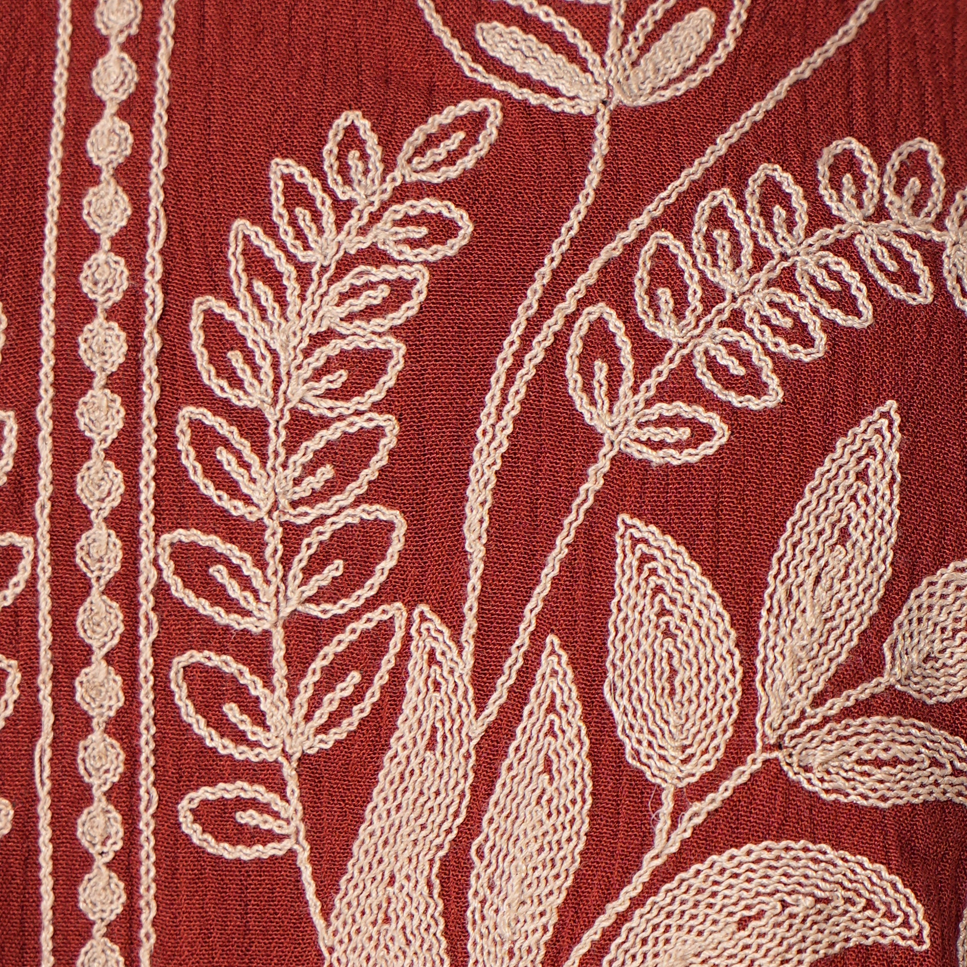 Embroidered Flared Top