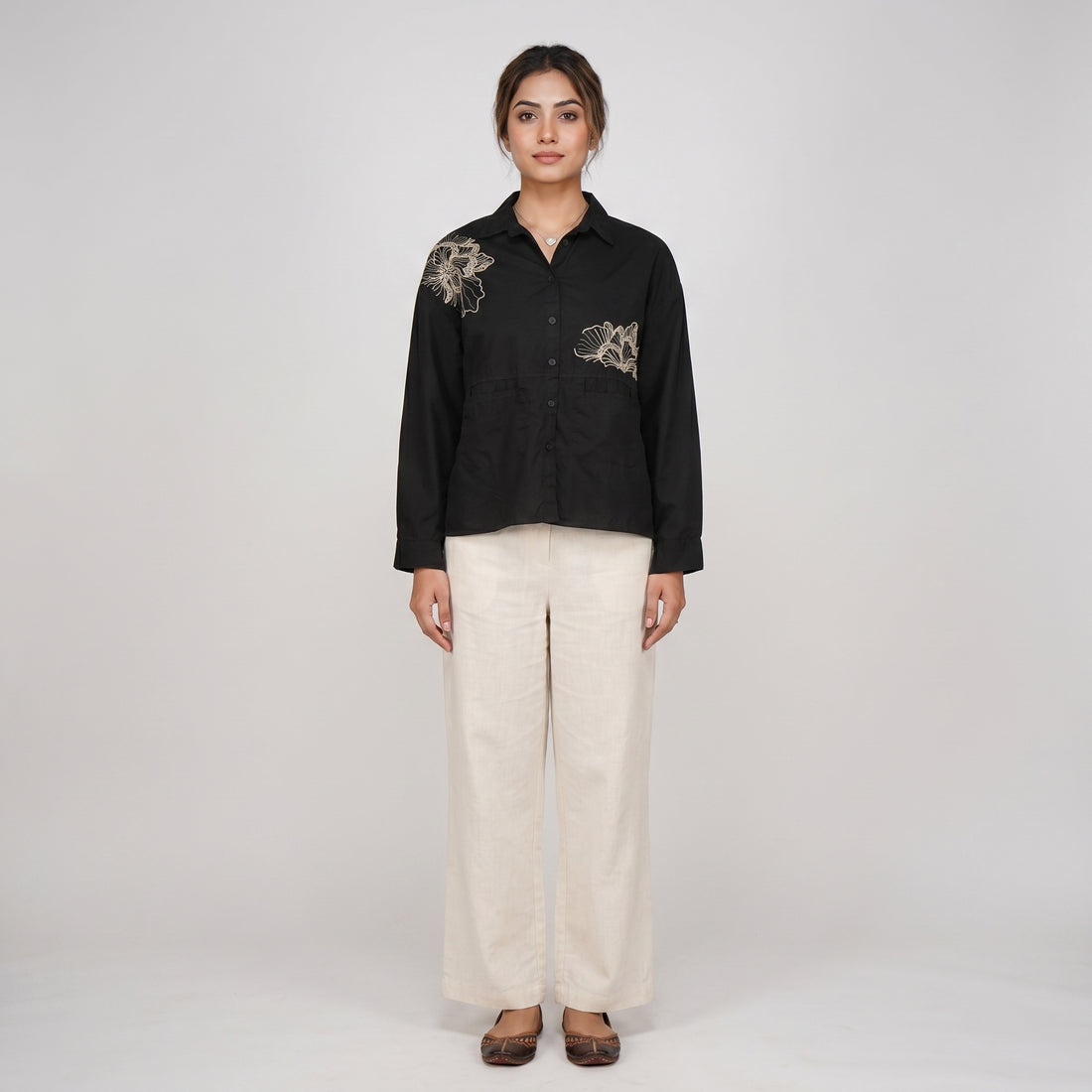 Cotton Embroidered Shirt