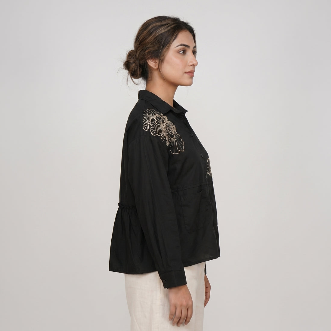 Cotton Embroidered Shirt