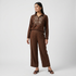 Yoke Embroidered Straight Top