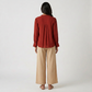 Band Neck Embroidered Shirt