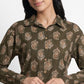 Cotton Printed Straight Shirt