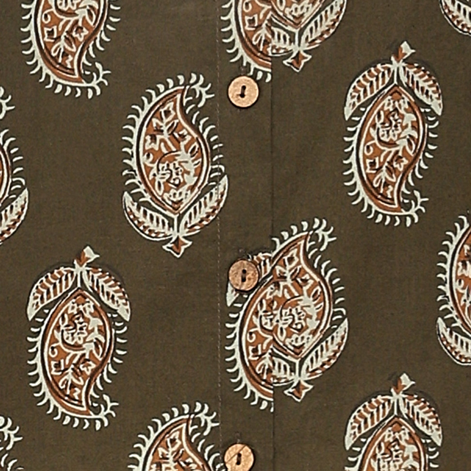 Cotton Printed Straight Shirt