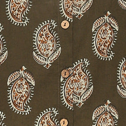 Cotton Printed Straight Shirt