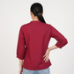 Embroidered Flared Top