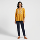 Embroidered Flared Top