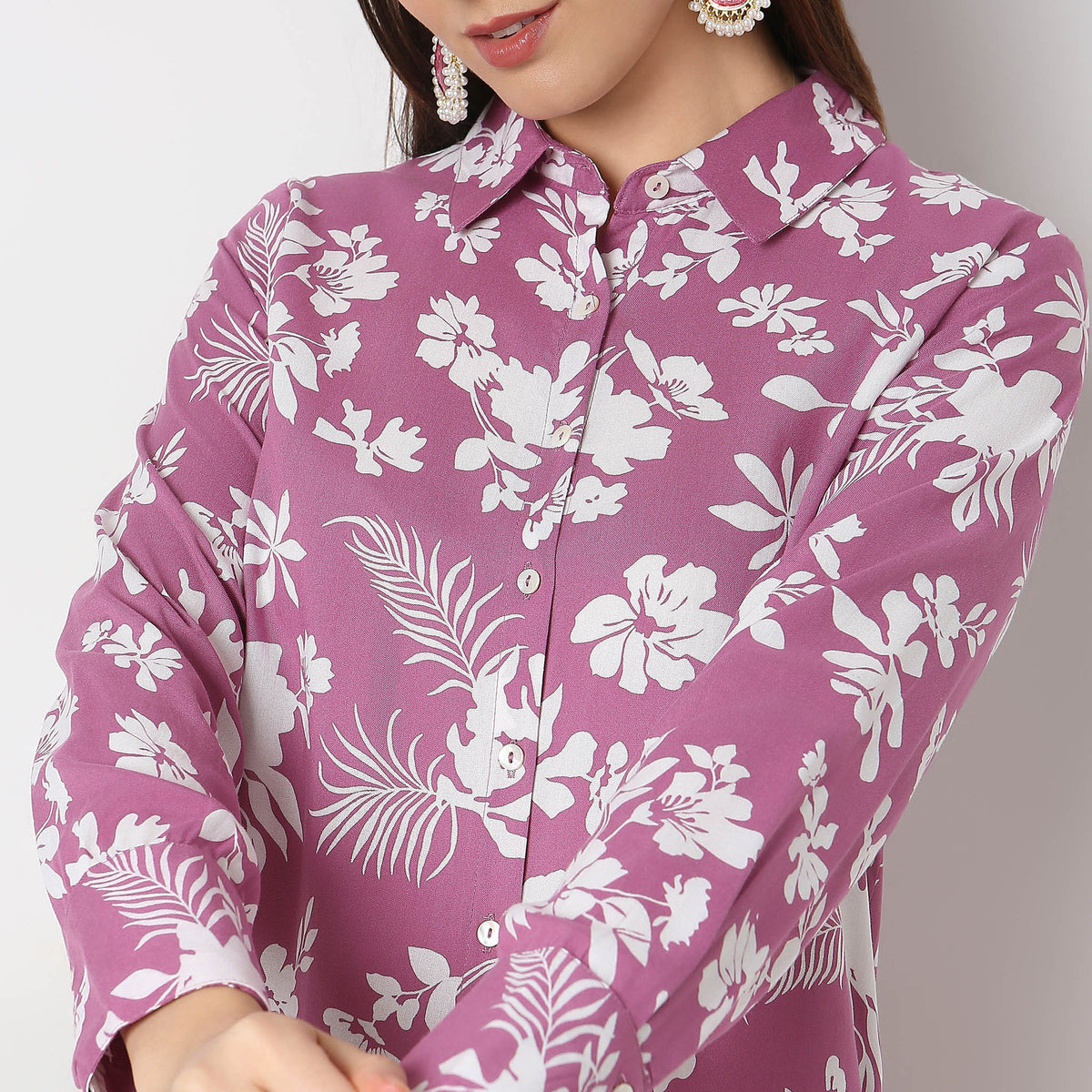 Regular Fit Printed A-Line Tunic