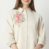 Relaxed Fit Embroidered Below Knee Tunic