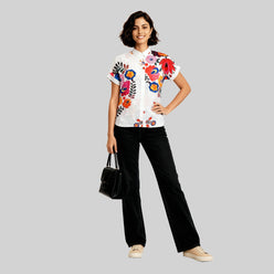 Cotton High Low Tunic Shirt