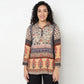Buy Women Straight Fit Printed Full Sleeve Tunic  - Style Union