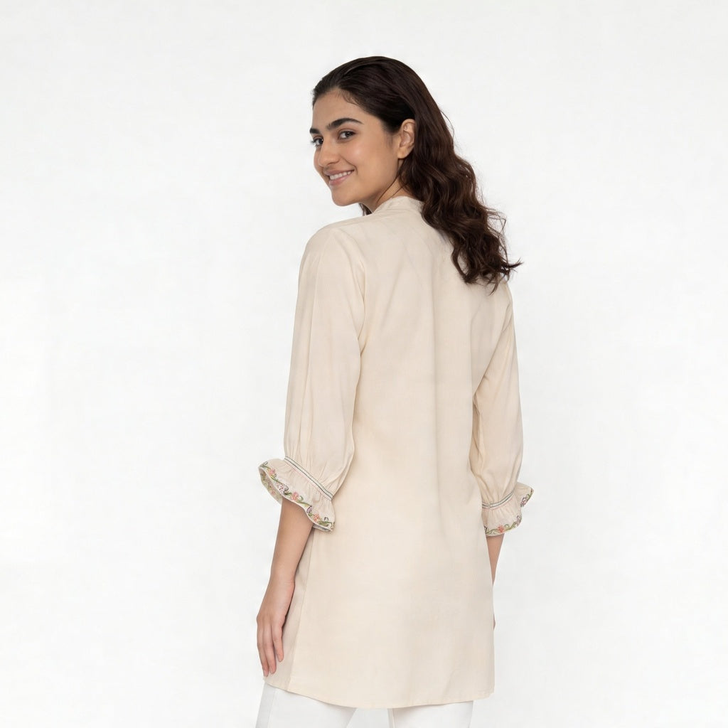 Embroidered Flared Tunic