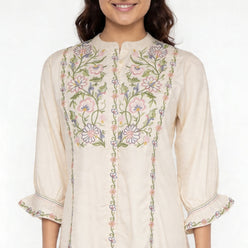 Embroidered Flared Tunic