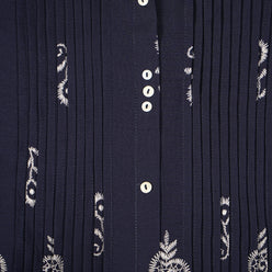 Printed Shirt Collar Tunic