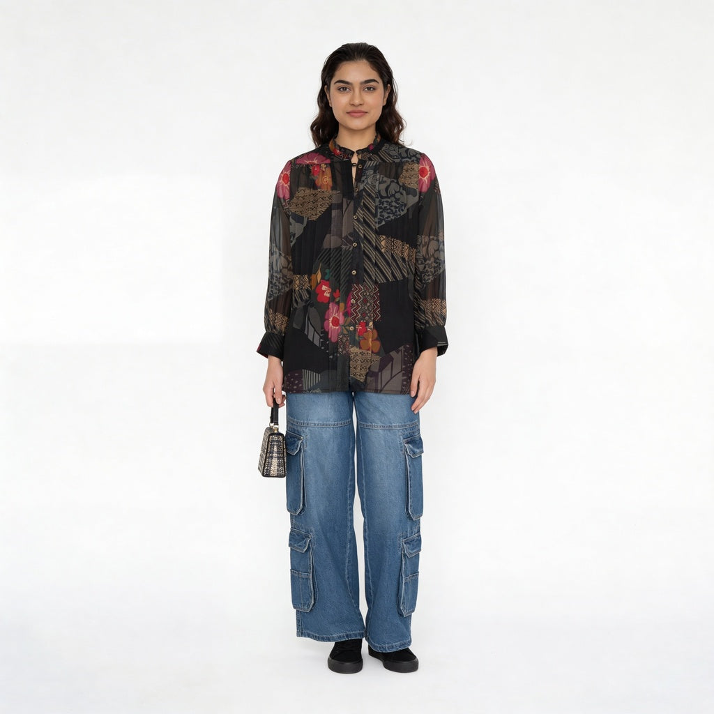 Printed Flared Tunic