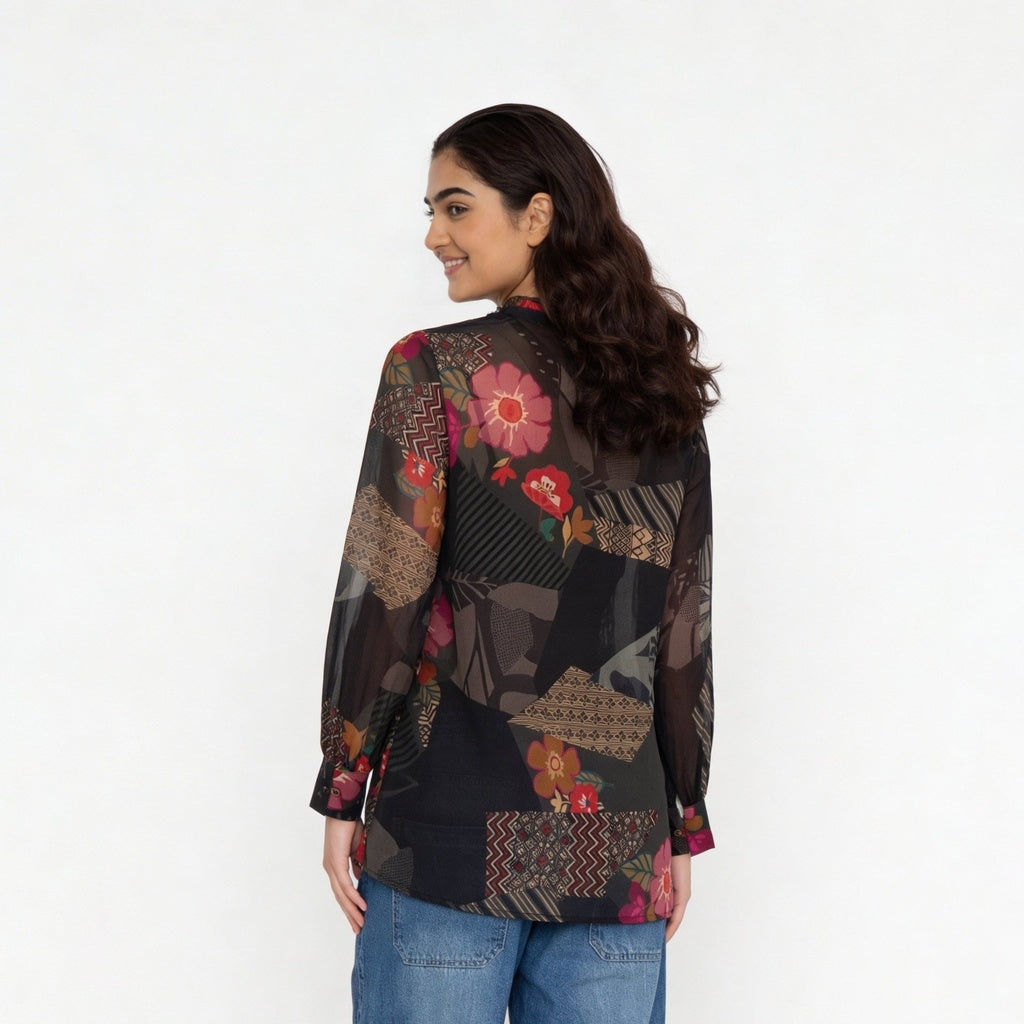 Printed Flared Tunic