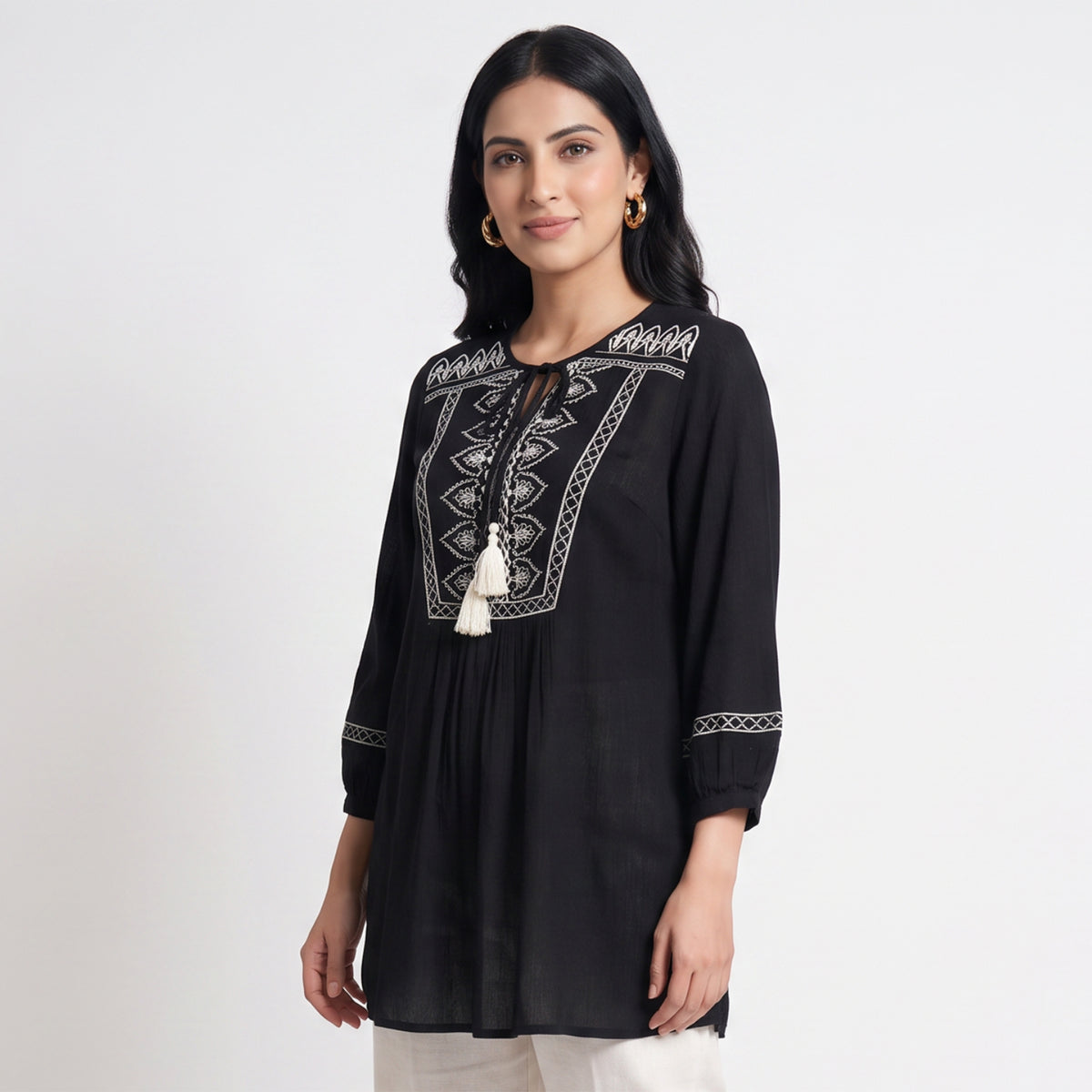 Embroidered Relaxed Tunics