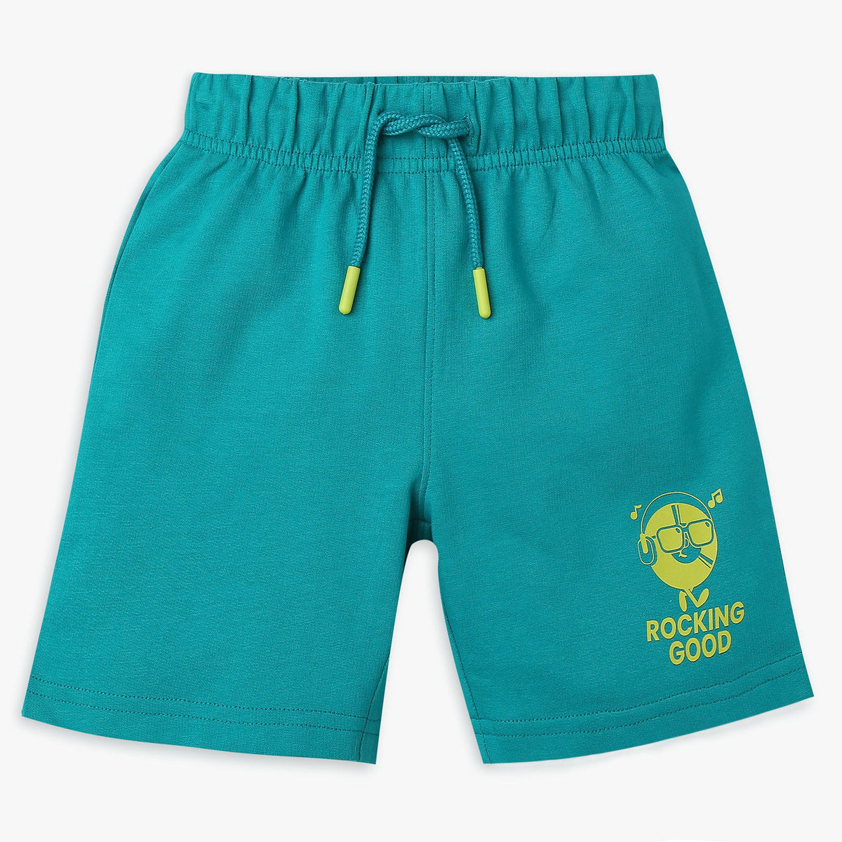 Boy's Regular Fit Solid Mid Rise Shorts