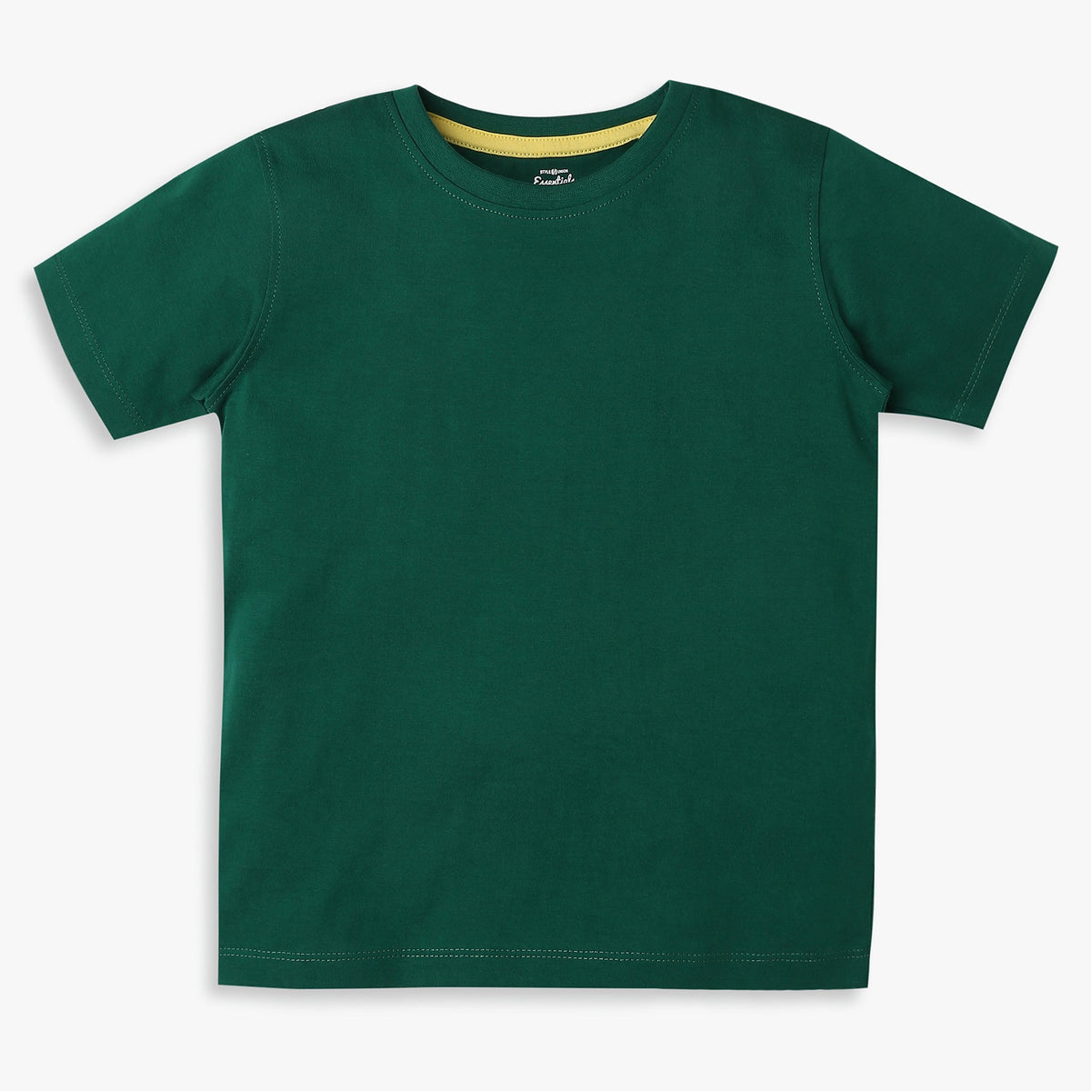 Boys Regular Fit Solid T-Shirt