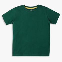 Boys Regular Fit Solid T-Shirt