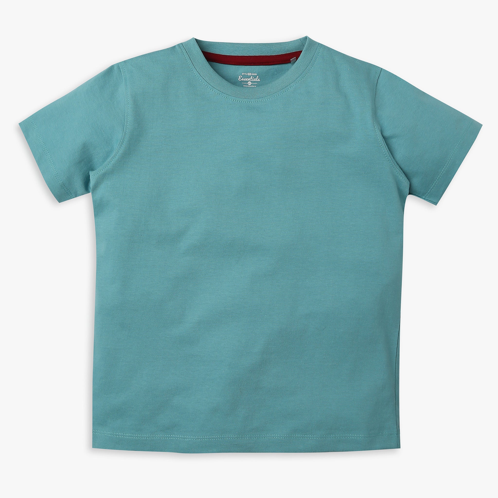 Boys Regular Fit Solid T-Shirt