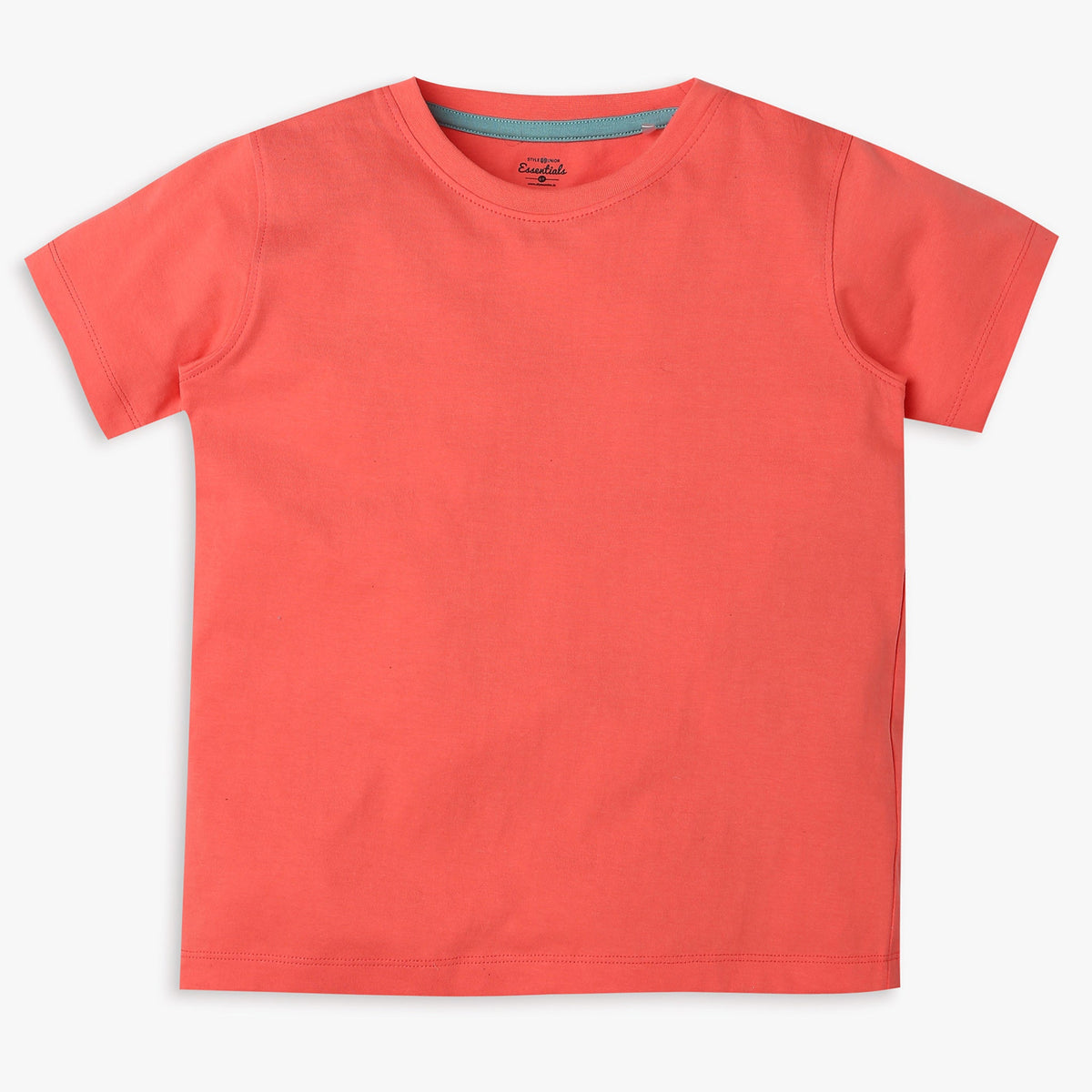 Boys Regular Fit Solid T-Shirt