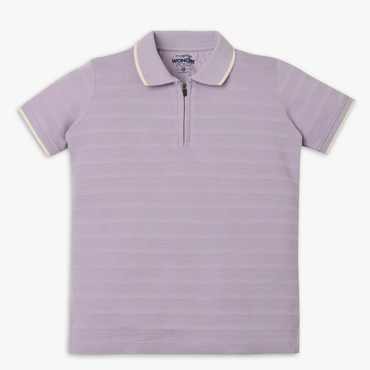 Boys Regular Fit Cut and Sew Polo T-Shirt