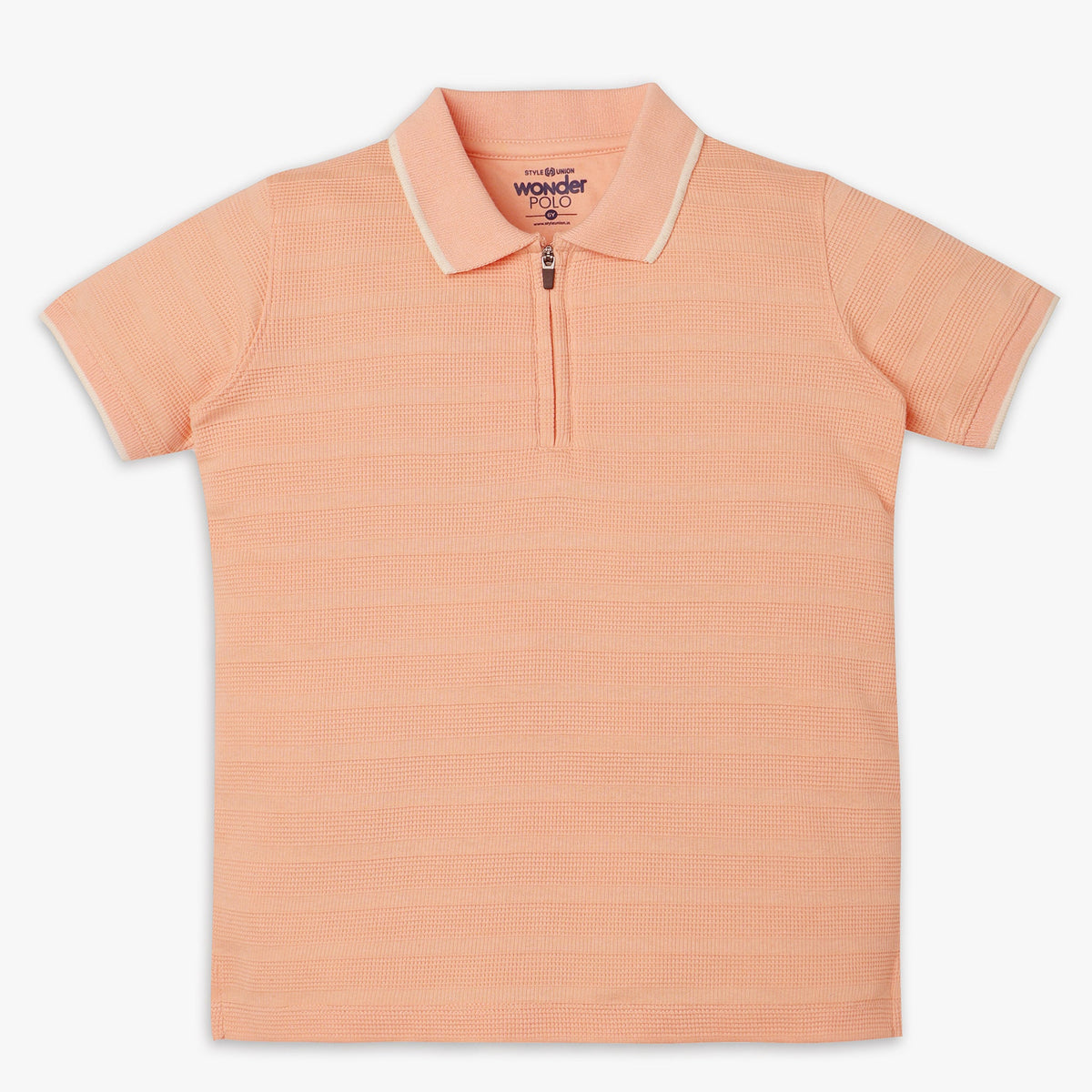 Boys Regular Fit Cut and Sew Polo T-Shirt