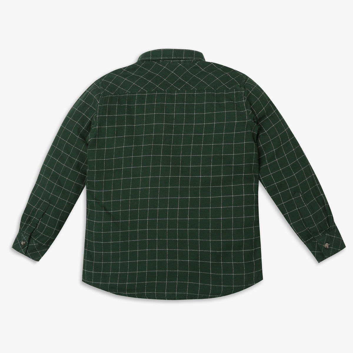 Boys Regular Fit Checkered Shirt