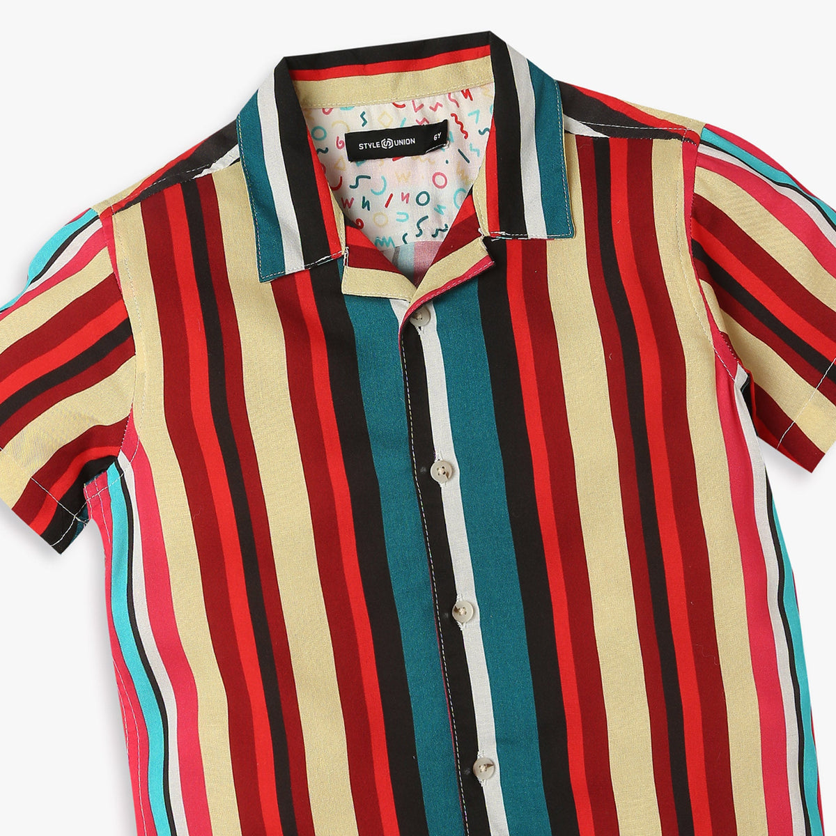 Boys Regular Fit Striped Shirt