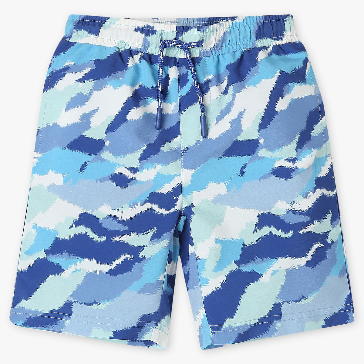 Boys Comfort Fit Printed Mid Rise Shorts