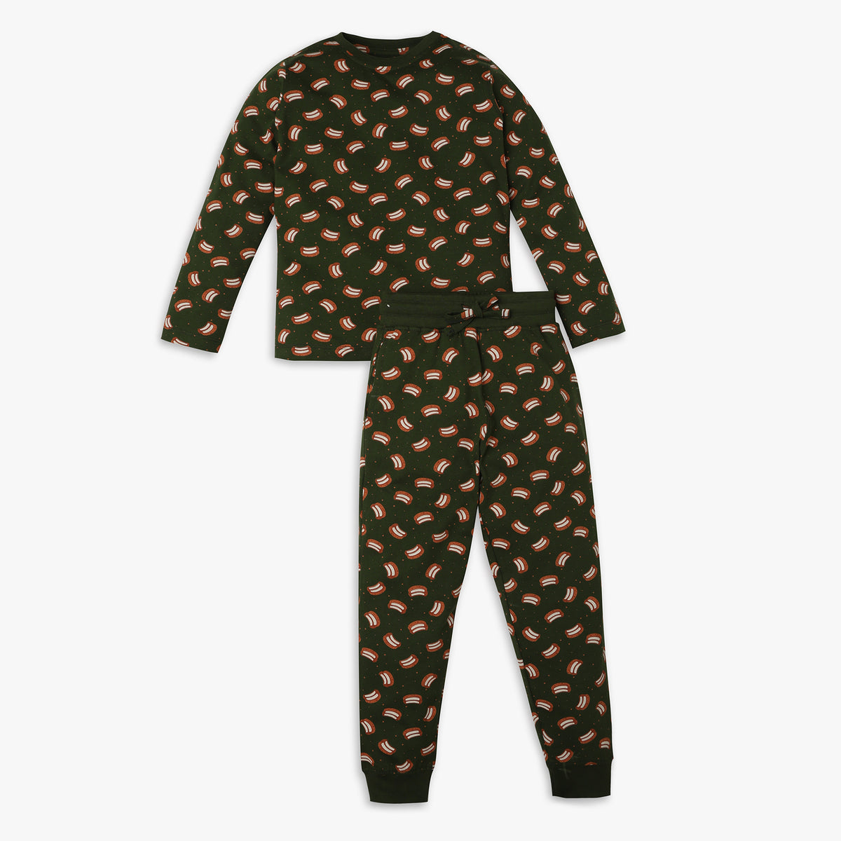 Boys Regular Fit Printed Sleepwear Set