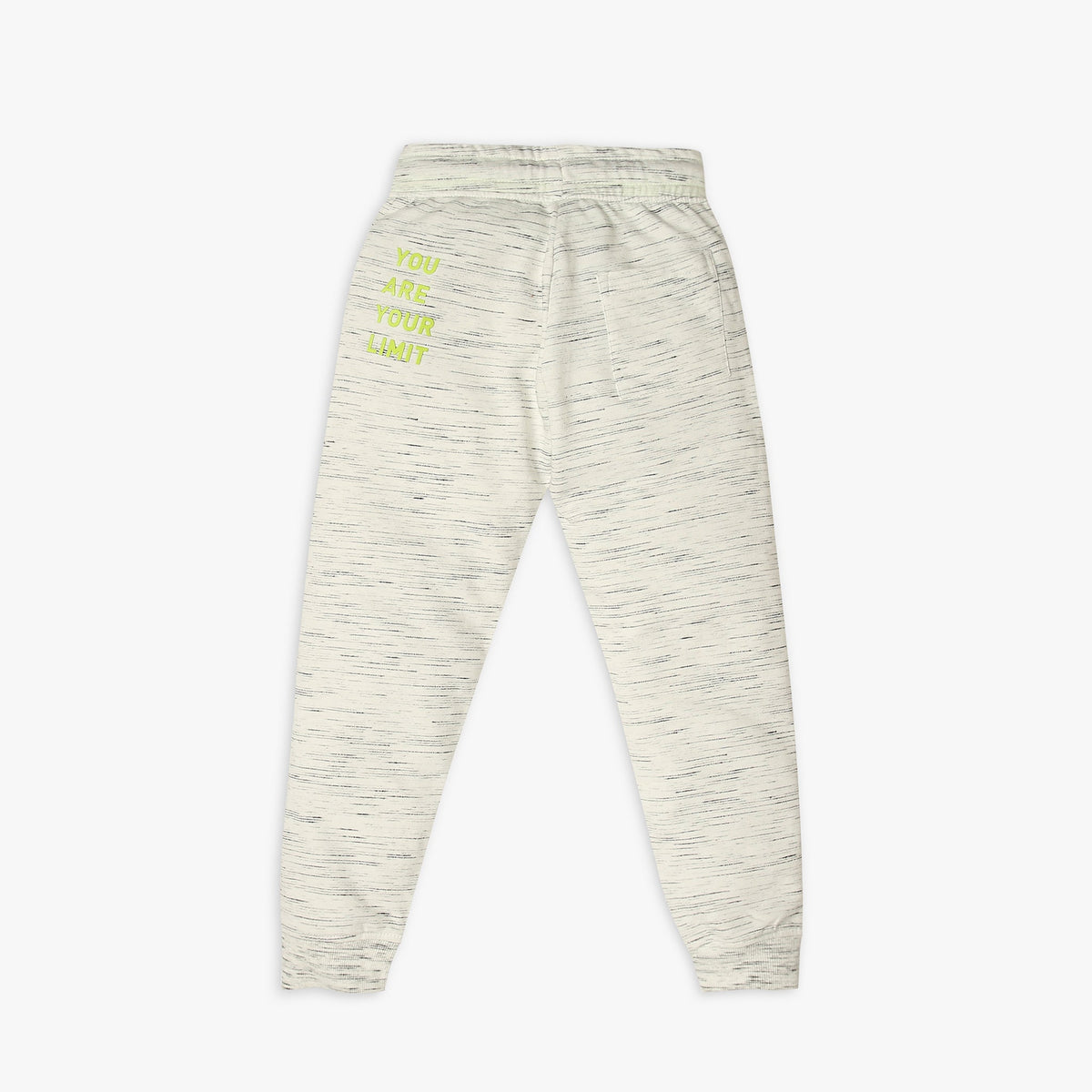 Boy Wearing Boy's Regular Fit Printed Mid Rise Trackpant