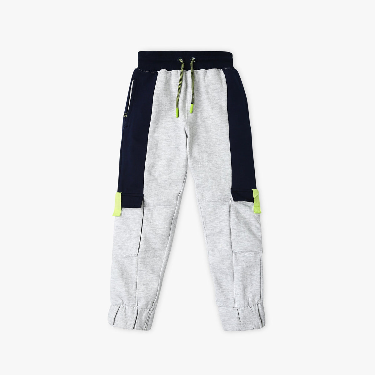 Boy's Regular Fit Solid Mid Rise Joggers