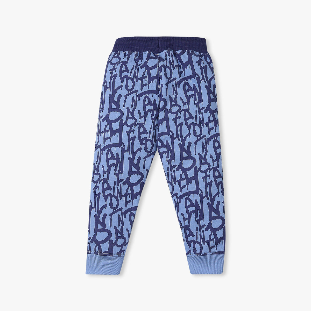 Boy's Regular Fit Printed Mid Rise Joggers