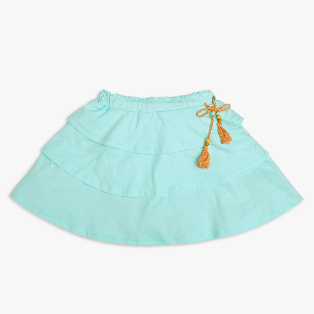 Girls Regular Fit Solid Mid Rise Skirts