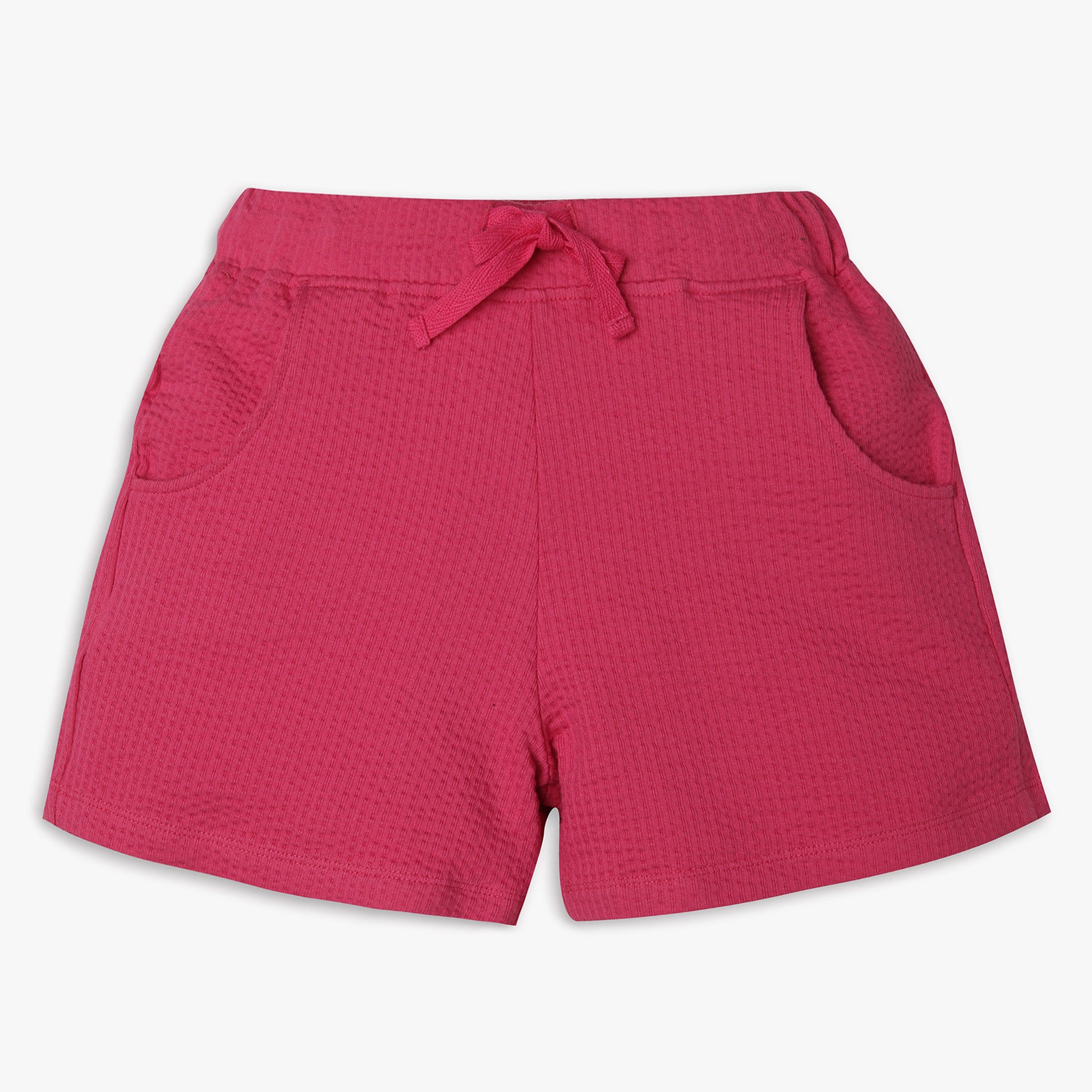 Girls Regular Fit Solid Shorts