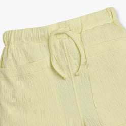 Girls Regular Fit Solid Mid Rise Shorts