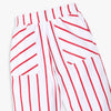 Girls Regular Fit Striped Mid Rise Pants