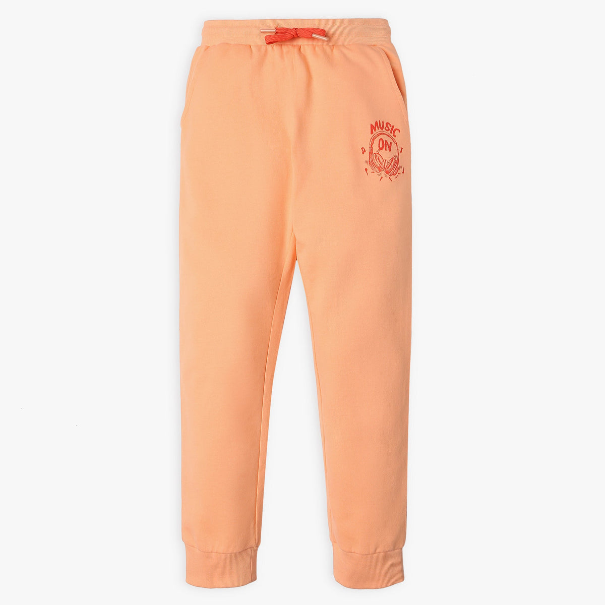 Girl's Regular Fit Solid Mid Rise Trackpants